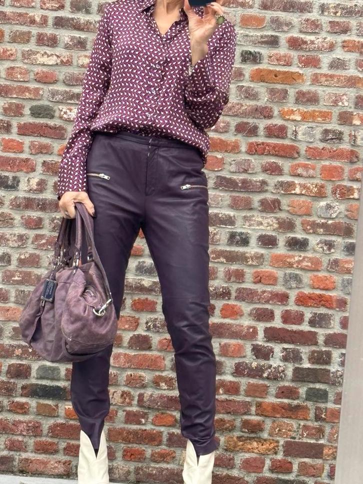 Zijden blouse Caliban, Kleding | Dames, Blouses en Tunieken, Nieuw, Paars, Ophalen of Verzenden