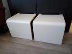 Auping auronde tafels 32,5 cm hoog wit, Huis en Inrichting, Slaapkamer | Bedden, Ophalen, Wit, Tweepersoons, Zo goed als nieuw