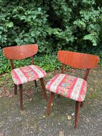 2 eetkamerstoelen (vintage/retro/jaren60), Ophalen, Hout, Gebruikt, Twee