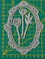 Snijmal ovaal hartje/ roos Frame, Ophalen of Verzenden, Zo goed als nieuw, Overige thema's, Pons of Mal