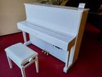 Witte Yamaha U1 Silent piano- gereviseerd met 10 jr gar., Muziek en Instrumenten, Piano's, Gebruikt, Zwart, Ophalen of Verzenden