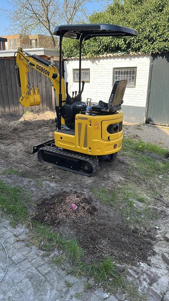 Goedkoop mini graver huren 75€ per dag 250€/week, Diensten en Vakmensen, Verhuur | Gereedschap en Machines