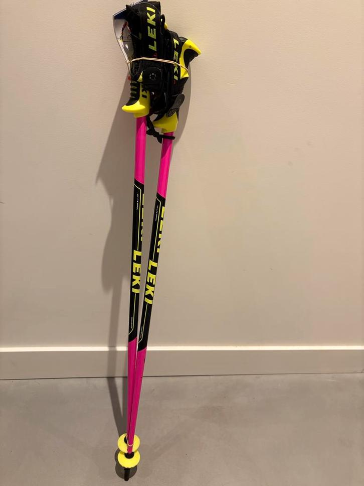 Roze Leki WC Lite SL Ski Stokken - Nieuw - 90cm, Sport en Fitness, Skiën en Langlaufen, Nieuw, Stokken, Skiën, Overige merken