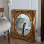 Antiek grote spiegel met imposante lijst, Ophalen, Rechthoekig