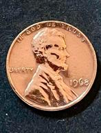 One cent Lincoln Memorial USA Liberty uit 1968, Ophalen of Verzenden, Noord-Amerika