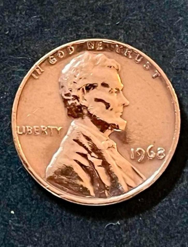 One cent Lincoln Memorial USA Liberty uit 1968, Postzegels en Munten, Munten | Amerika, Noord-Amerika, Ophalen of Verzenden