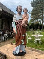 Grote oude gipsen heligbeelden st jozef en st Anthonius, Ophalen