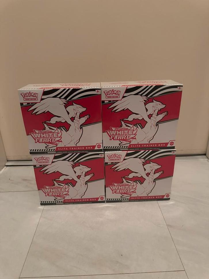 Pokémon White Flare Elite Trainer Box – Sealed | NIEUW, Hobby en Vrije tijd, Verzamelkaartspellen | Pokémon, Nieuw, Ophalen of Verzenden