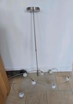 Sierlijke halogeen hanglamp met bolletjes, Ophalen, Gebruikt, 50 tot 75 cm, Glas