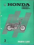 Honda CB500 T CB500 T1 parts list (7386z), Verzenden, Honda