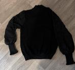Zwarte trui met kanten pofmouw, Kleding | Dames, Truien en Vesten, Ophalen of Verzenden, Zo goed als nieuw, Zwart