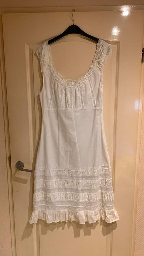 Lief zomer jurkje mt 40 Street One VINTAGE, Kleding | Dames, Jurken, Zo goed als nieuw, Maat 38/40 (M), Wit, Knielengte, Ophalen of Verzenden
