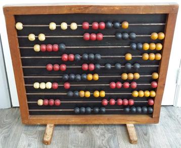 Om 1900 GROOT Telraam + Krijtbord School Onderwijs Rekenles beschikbaar voor biedingen