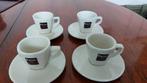 Set van 4 espressokop en schotels (met dikke rand), Ophalen of Verzenden, Zo goed als nieuw, Effen, Kop(pen) en/of Schotel(s)