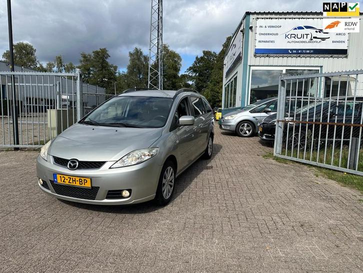 Mazda 5 1.8 Executive 7 - PERSOONS! APK 05-2026! NETTE AUTO!, Auto's, Mazda, Bedrijf, Te koop, ABS, Airbags, Airconditioning, Alarm