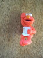 Sesamstraat Elmo poppetje map lezend 6,5cm, Verzamelen, Ophalen of Verzenden, Gebruikt