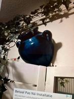 2 Halve Vazen - Kobalt & Wit - Tuin/Badkamer, Huis en Inrichting, Woonaccessoires | Vazen, Gebruikt, Overige kleuren, Aardewerk of Porselein