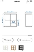 Ikea kallax 4 vak, Ophalen, Gebruikt, 50 tot 100 cm, Minder dan 100 cm