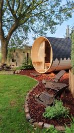 Barrel Sauna | Korting €1250 | Panorama | Houtkachel | Led |, Ophalen of Verzenden, Nieuw, Fins of Traditioneel, Complete sauna