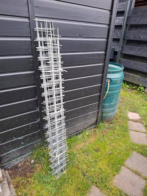 Resten gegalvaniseerde betonnet, decoratie, planten opbinden, Doe-het-zelf en Verbouw, IJzerwaren en Bevestigingsmiddelen, Gebruikt