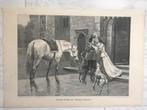 Frank Calderon: Wieder Daheim, 1900, or,. gravure, 32x23cm., Antiek en Kunst, Kunst | Etsen en Gravures, Ophalen of Verzenden