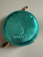 Kascha-C wallet de rond - leer - turquoise aqua metallic, Overige merken, Overige kleuren, Ophalen of Verzenden, Zo goed als nieuw