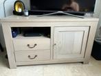 Handgemaakt eiken tv meubel nieuwstaat, Huis en Inrichting, Kasten | Televisiemeubels, Ophalen, 100 tot 150 cm, ., Eikenhout