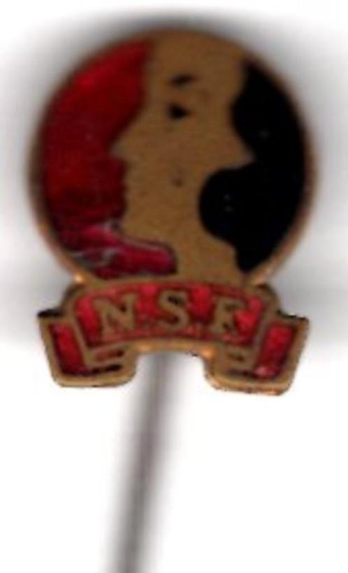 Ned. Seintoestellen Fabriek - Hilversum (NSF) speld( V_006 ), Verzamelen, Speldjes, Pins en Buttons, Nieuw, Speldje of Pin, Merk