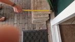 Betonpaĺen.en onderliggers.voor schutting., Tuin en Terras, Schuttingen, Ophalen, Gebruikt, Overige materialen, Minder dan 3 meter