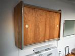Vintage Wandkastje met Schuifdeurtjes, Ophalen, 50 tot 100 cm, Minder dan 100 cm, V