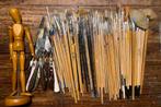 Schildersmateriaal, tekenpop, penselen, paletmessen, canvas, Hobby en Vrije tijd, Ophalen of Verzenden, Gebruikt, Penseel of Kwast