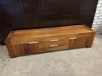 Goossens Timber TV meubel - 220cm, Huis en Inrichting, Ophalen, Gebruikt, Eikenhout, 50 tot 100 cm