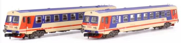 Arnold HN2522 2-delig Diesel wagenset Rh 5047 ÖBB (zeldzaam), Hobby en Vrije tijd, Modeltreinen | N-Spoor, Nieuw, Treinset, Gelijkstroom