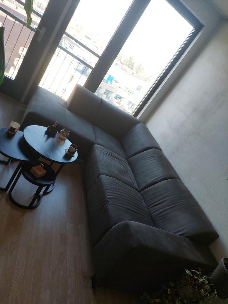 Hoekbank grijs, Ophalen, Zo goed als nieuw