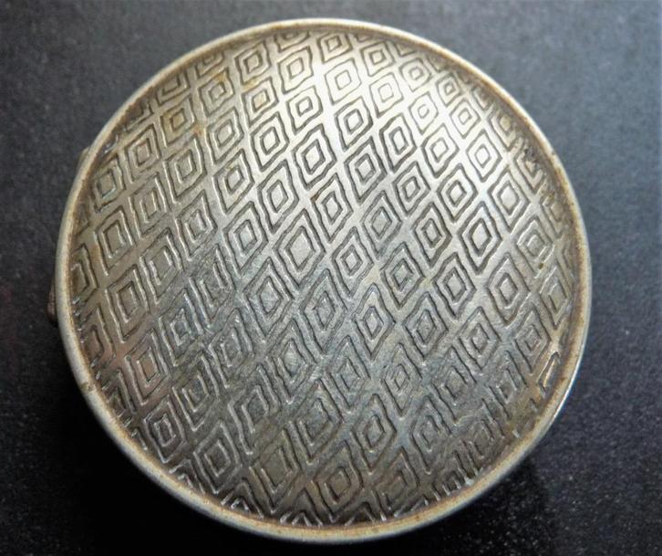 Wybert zakdoosje  Verzilverd met scharnierende sluiting GABA, Antiek en Kunst, Curiosa en Brocante, Verzenden