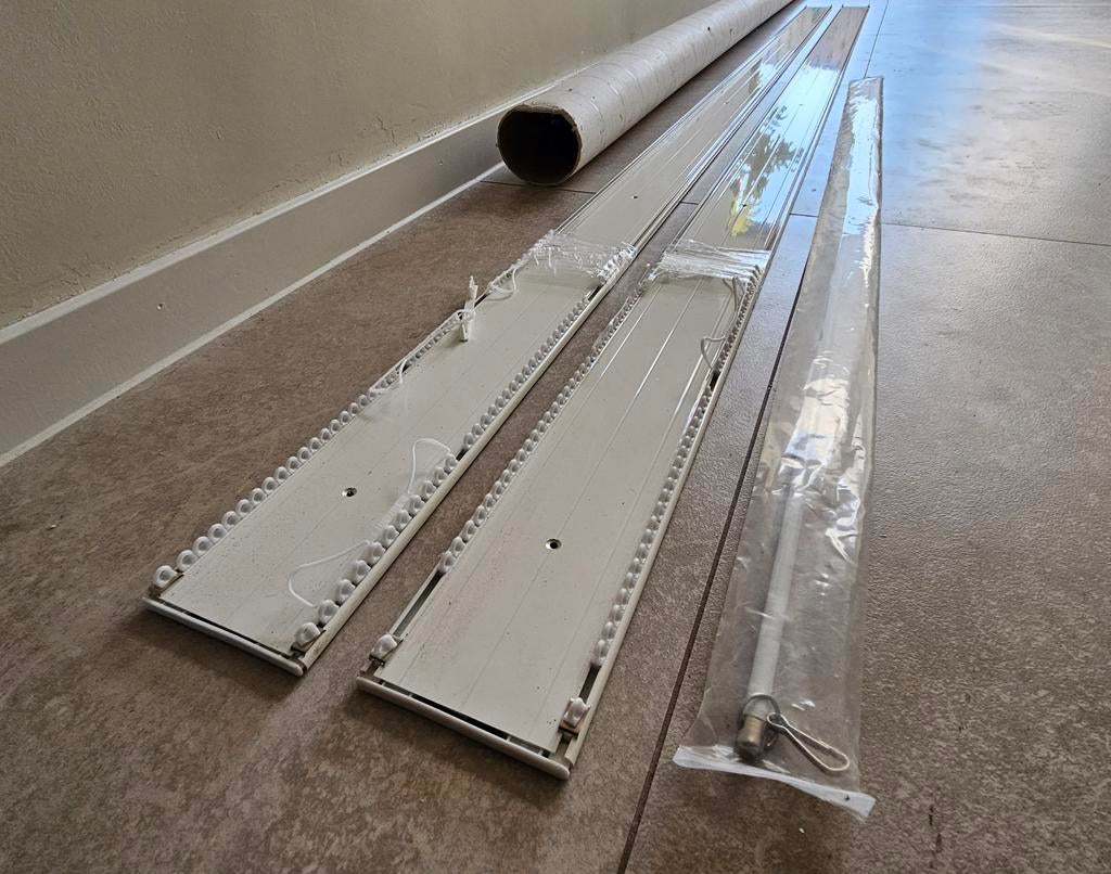 2 x nieuwe dubbele gordijnreels, Doe-het-zelf en Verbouw, Metalen, Ophalen of Verzenden, Nieuw, IJzer