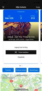 Anouk 2 tickets voor 4 september, Twee personen