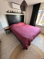 SKORVA | tweepersoonsbed | 200x180cm | Ikea, Ophalen, Gebruikt, Zwart, Tweepersoons