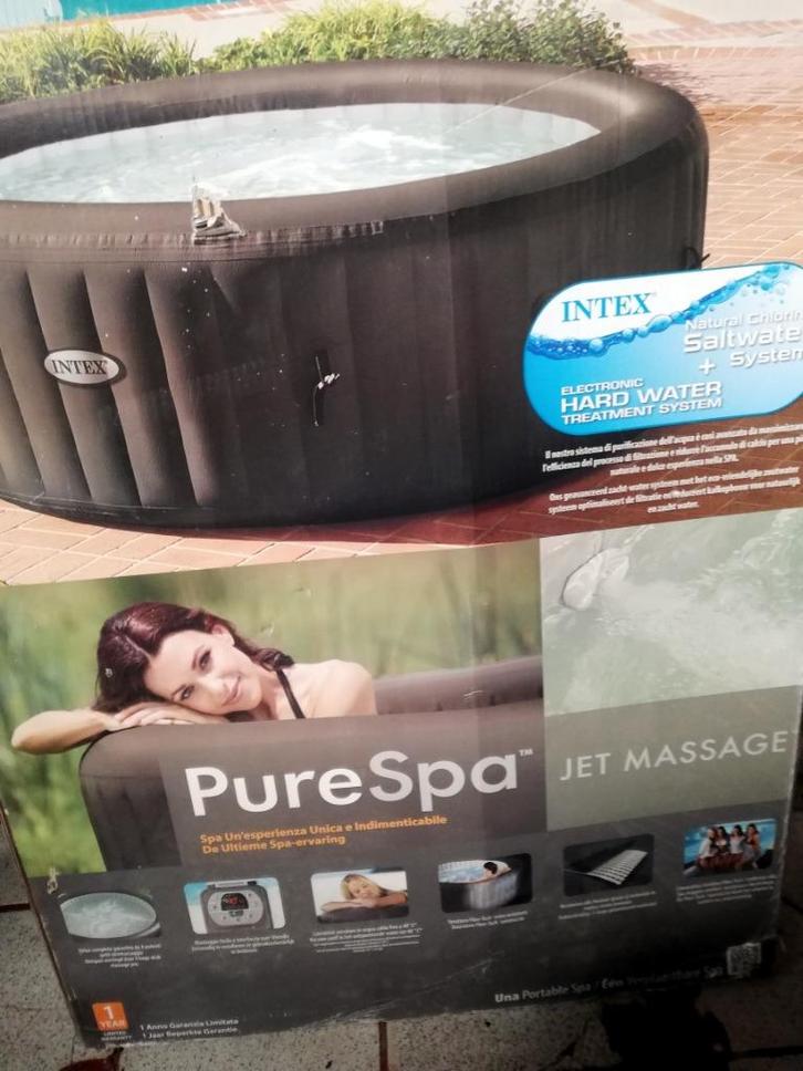 INTEX Jacuzzi PureSpa  - Jet Massage, Tuin en Terras, Bubbelbaden en Hottubs, Gebruikt, Afdekzeil, Grondzeil, Filter, Pomp, Ophalen
