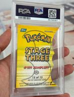 2001 Topps Pokemon Johto series 1 Jumpluff die-cut #15 PSA-7, Ophalen of Verzenden, Zo goed als nieuw, Losse kaart