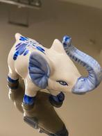 Delfts Blauw Olifant Beeldje - Handgeschilderd, Ophalen of Verzenden, Zo goed als nieuw, Dier