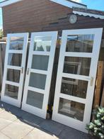 3x binnendeur incl glas, deurbeslag en paumelle/scharnieren, Ophalen