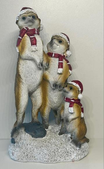 Kerst Stokstaartjes Beeldje beschikbaar voor biedingen