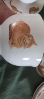 Franciens katten theeservies, Huis en Inrichting, Keuken | Servies, Ophalen of Verzenden, Zo goed als nieuw, Overige stijlen, Kop(pen) en/of Schotel(s)
