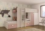 Maxim Multifunctioneel Stapelbed - 90x200 - Oudroze, Ophalen of Verzenden, Nieuw
