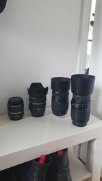 Partij lenzen voor Canon en Nikon, Ophalen, Zo goed als nieuw, Telelens
