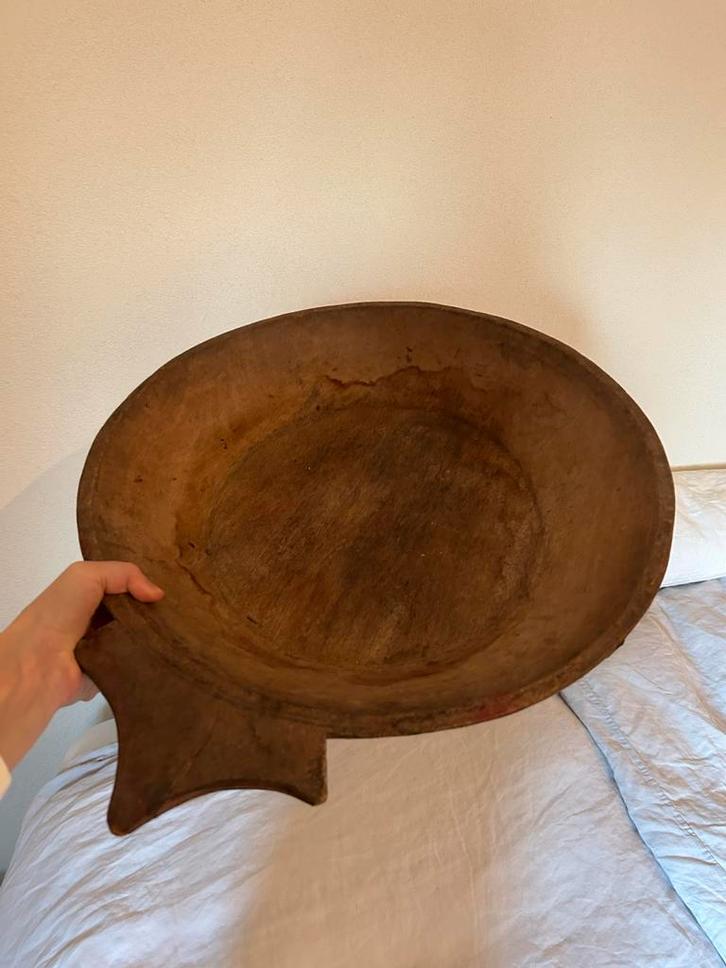 Houten Decoratie Schaal - Rustiek, Antiek en Kunst, Antiek | Schalen, Ophalen of Verzenden