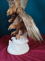 Zeer groot Hutschenreuter beeld van 2 adelaren, Ophalen