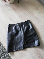 ECHT leder Rok zwart nieuwstaat mt M, Kleding | Dames, Rokken, Maat 38/40 (M), Zwart, Ophalen of Verzenden, Zo goed als nieuw