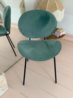 Groene Stoel met Zwarte Poten, Overige kleuren, Ophalen of Verzenden, Zo goed als nieuw, Metaal